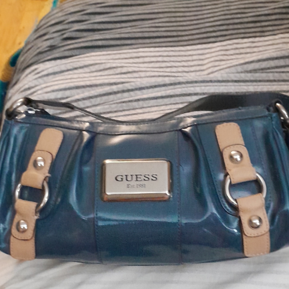 Vintage Guess Bag with Glossy Finish